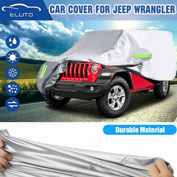 AL4X4 Outdoor Car Cover Custom All Weather Prevention Car Cover Compatible with Jeep Wrangler CJ,YJ TJ,JL & JK 1996-2020 AL4X4 Outdoor Car Cover Custom All Weather Prevention Car Cover Compatible with Jeep Wrangler CJ,YJ TJ,JL & JK 1996-2020